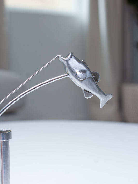 Kinetic Fisherman Sculpture