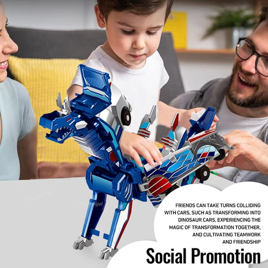 2025 New product 💥 Collision Transforming Dinosaur Car Toy