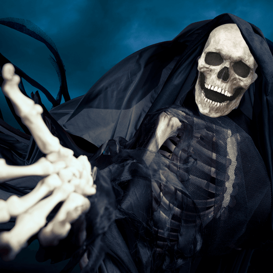 Full Head Skull Mask with Movable Jaw