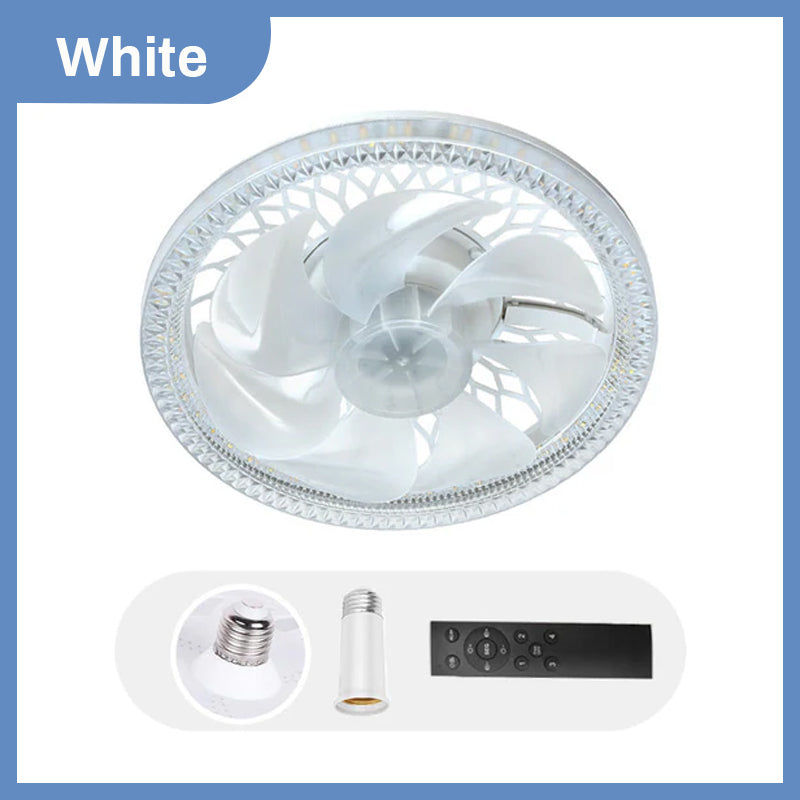 2-in-1 Quiet Adjustable Fan Light with Remote Control for Bedroom