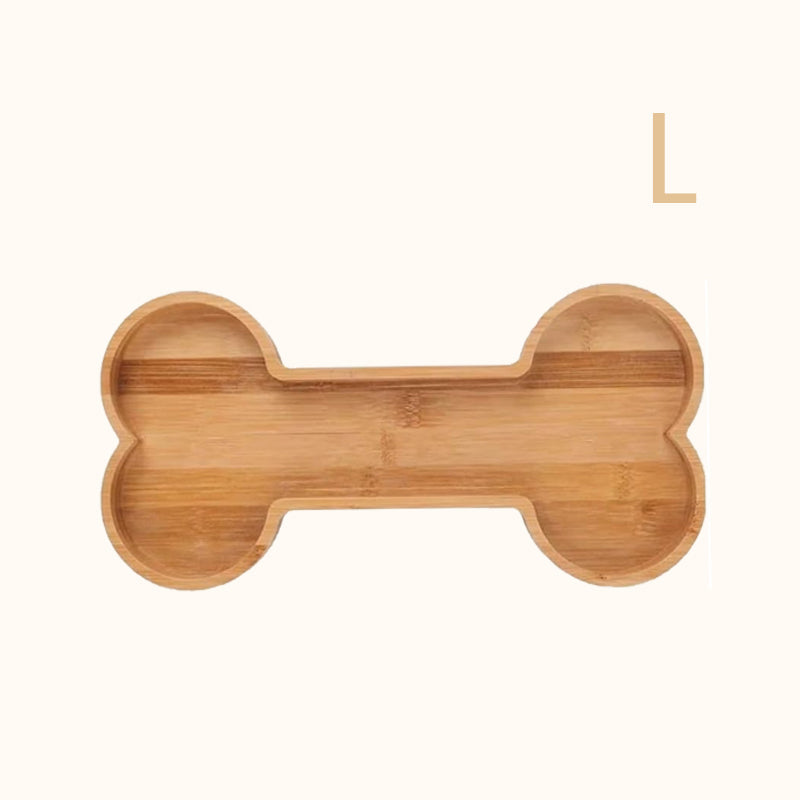 Bone Bamboo Dog Bowl