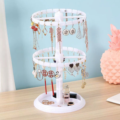Multi-Layer Rotating Jewelry Storage Rack