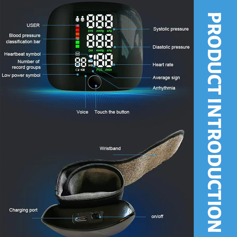 Rechargeable Smart Blood Pressure Monitor