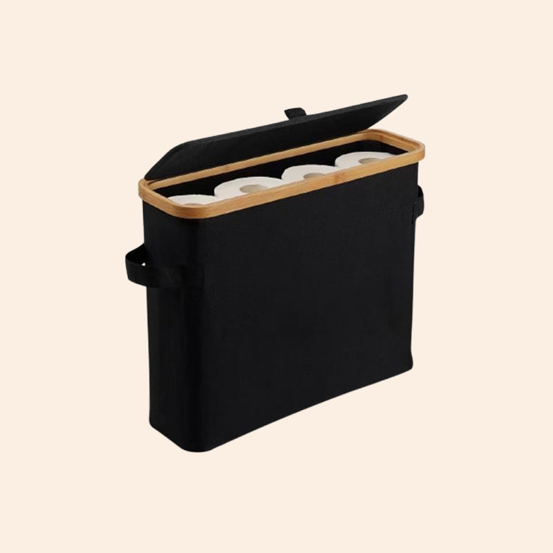 Fabric Paper Towel Roll Storage Basket