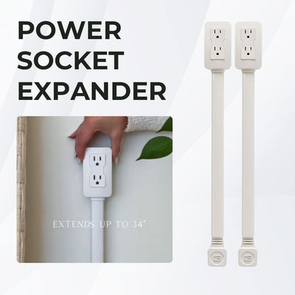 Power socket swivel extender