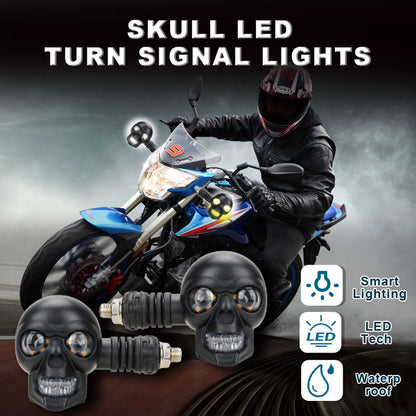 💀 Skull LED Turn Signal Lights