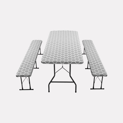 Outdoor dining table and chair sets