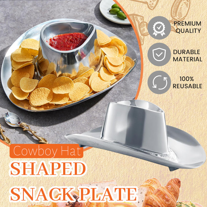 Cowboy Hat-Shaped Snack Plate