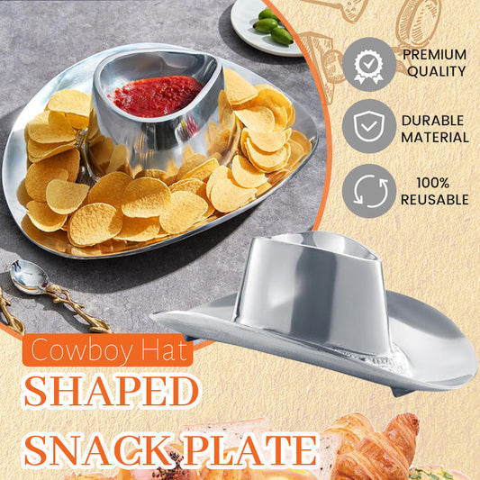 Cowboy Hat-Shaped Snack Plate