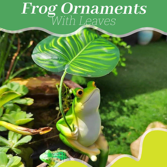 Little frog sheltering from the rain