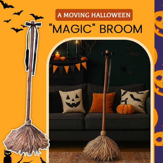 A Moving Halloween "Magic" Broom