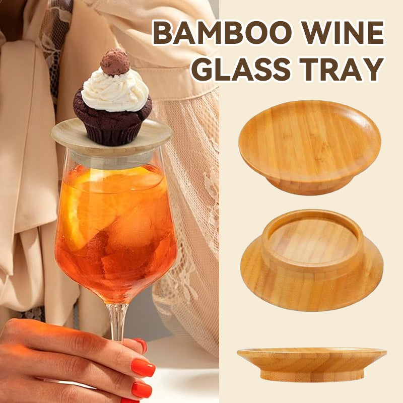 Bamboo Wine Glass Tray