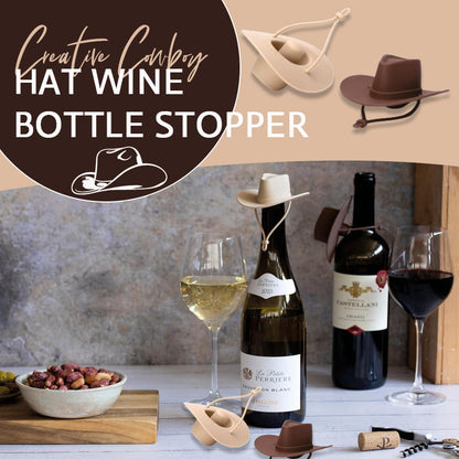 Creative Cowboy Hat Wine Bottle Stopper
