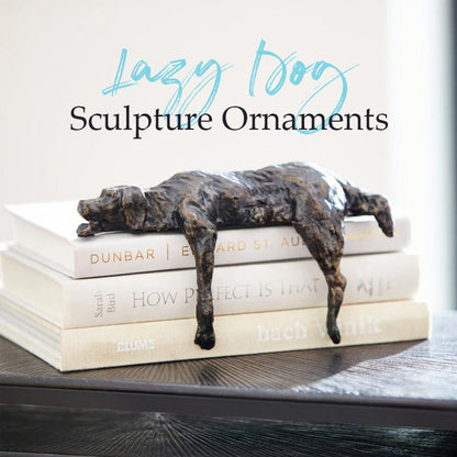 Lazy Dog Sculpture Ornaments