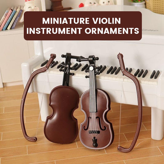 Miniature Violin Instrument Ornaments