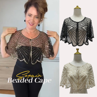 Sequin Beaded Cape