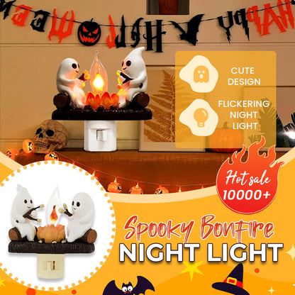 Spooky and Cute Bonfire Ghost Night Light
