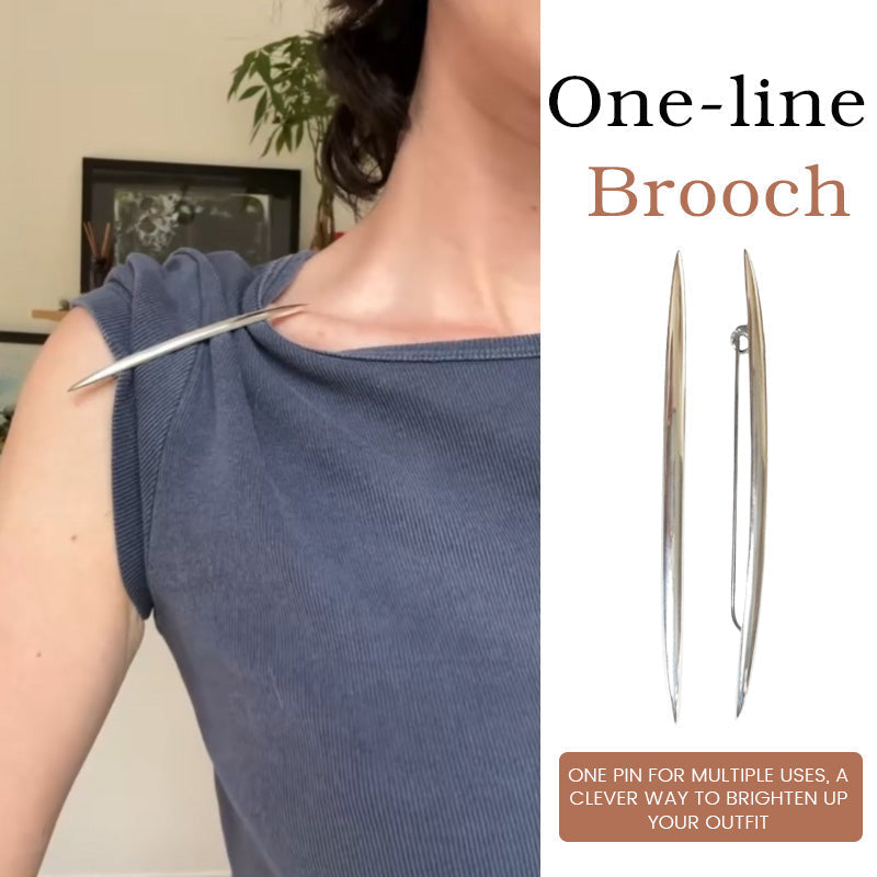 One-Line Brooch