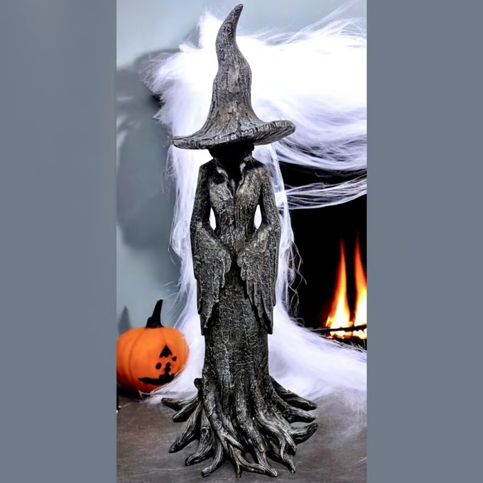 🔥LAST DAY 49% OFF - 🧙‍♀️💫Hand-Painted Enchanting Witch Statue: The Guardian of Your Home (✨Same as in the video)