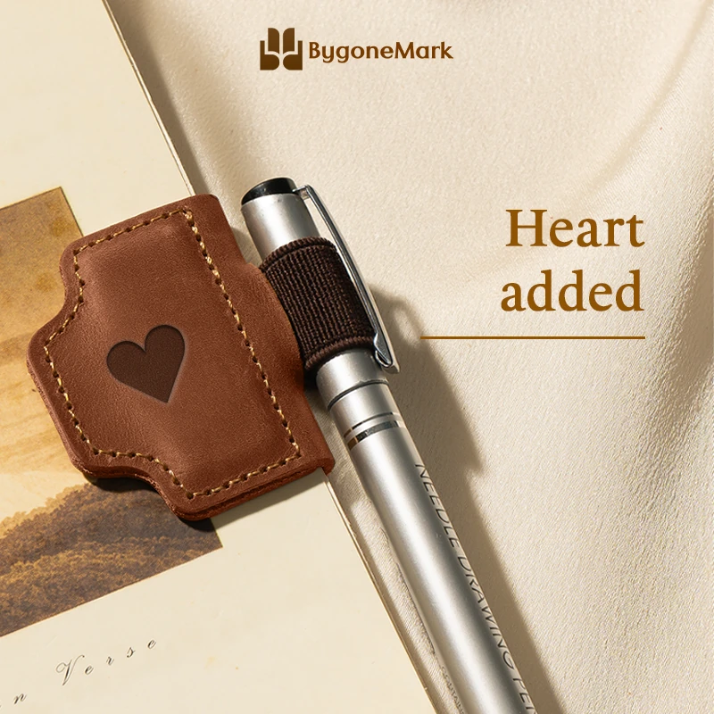 Personalized Magnetic Leather Pen Holder Bookmark