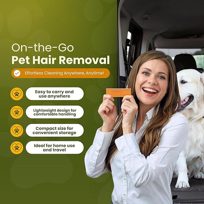 Hand-held Pet Hair Scraper