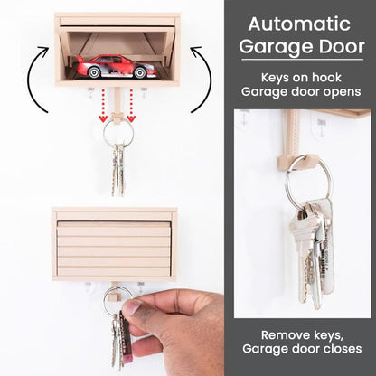 Garage Keychain Pendant With Openable Door