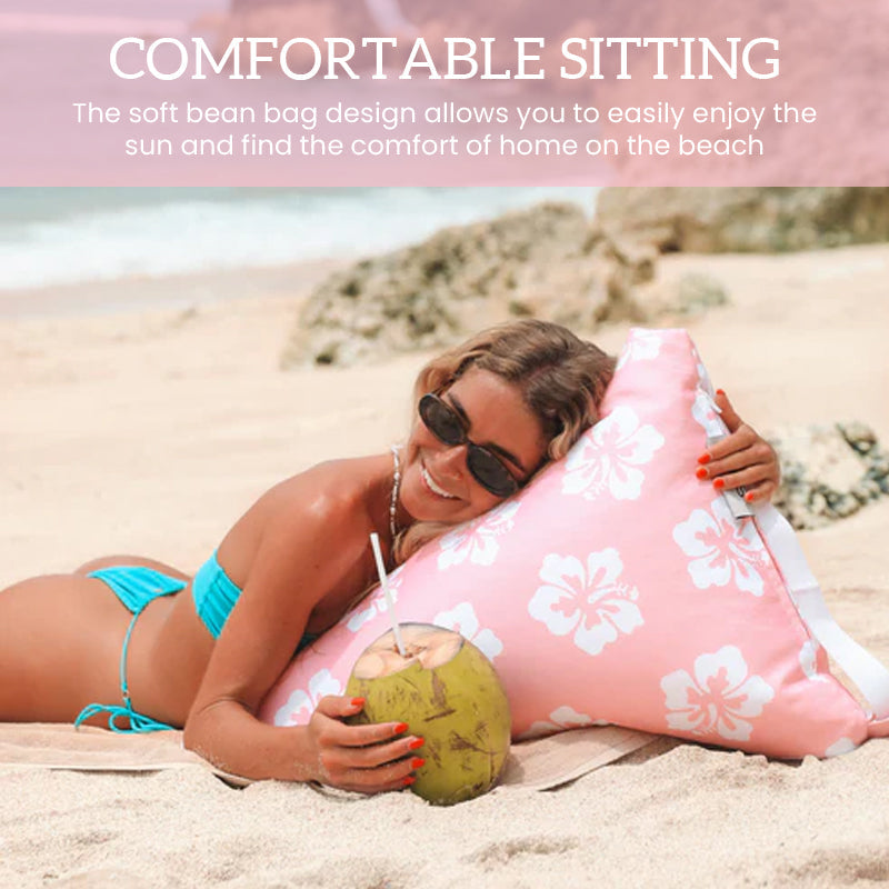 Multifunctional beach cloth bag backrest