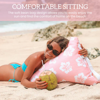 Multifunctional beach cloth bag backrest