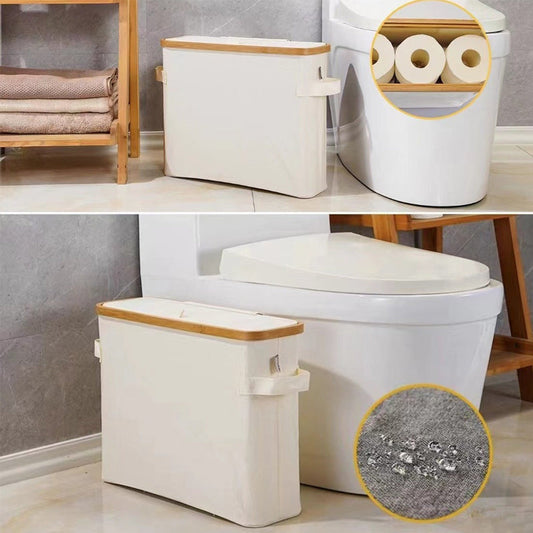 Fabric Paper Towel Roll Storage Basket