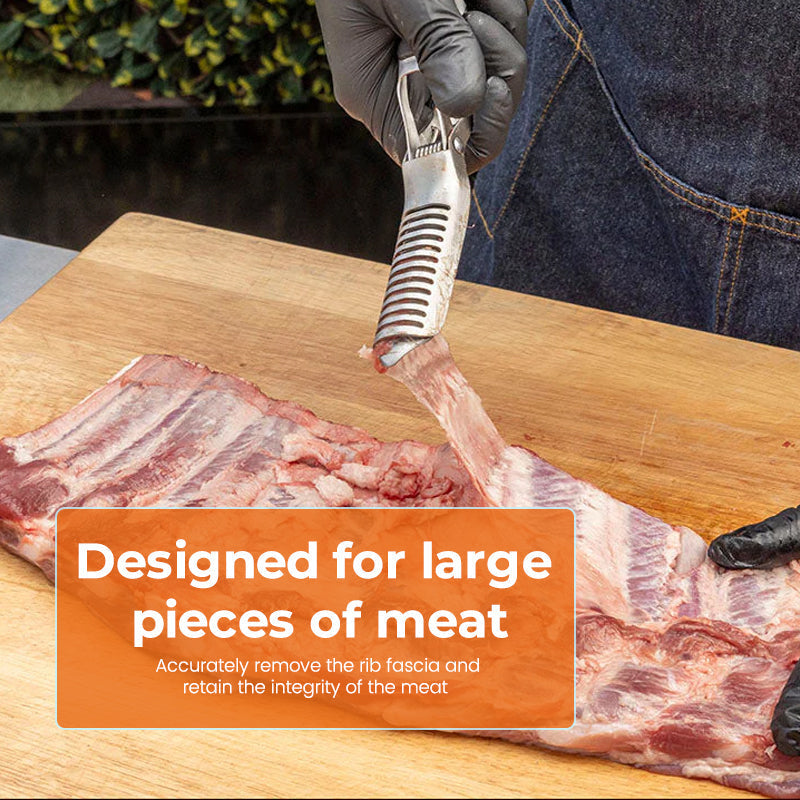 🔪 BBQ Rib Membrane & Fat Remover Tool – For Effortless Meat Prep!