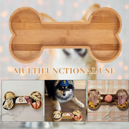 Bone Bamboo Dog Bowl