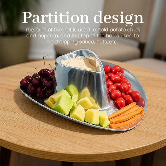 Cowboy Hat-Shaped Snack Plate
