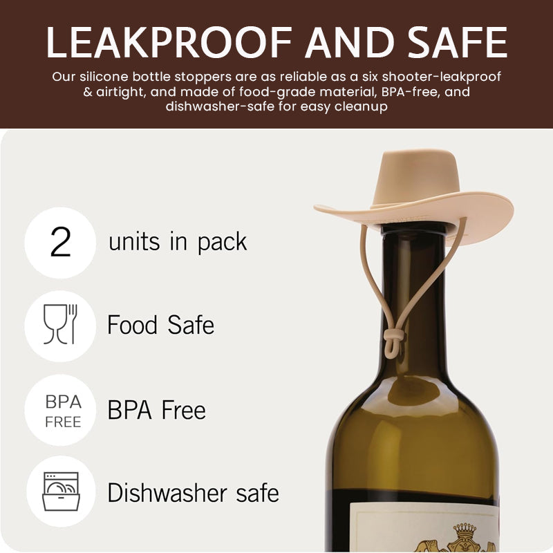 Creative Cowboy Hat Wine Bottle Stopper