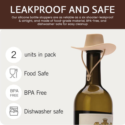 Creative Cowboy Hat Wine Bottle Stopper