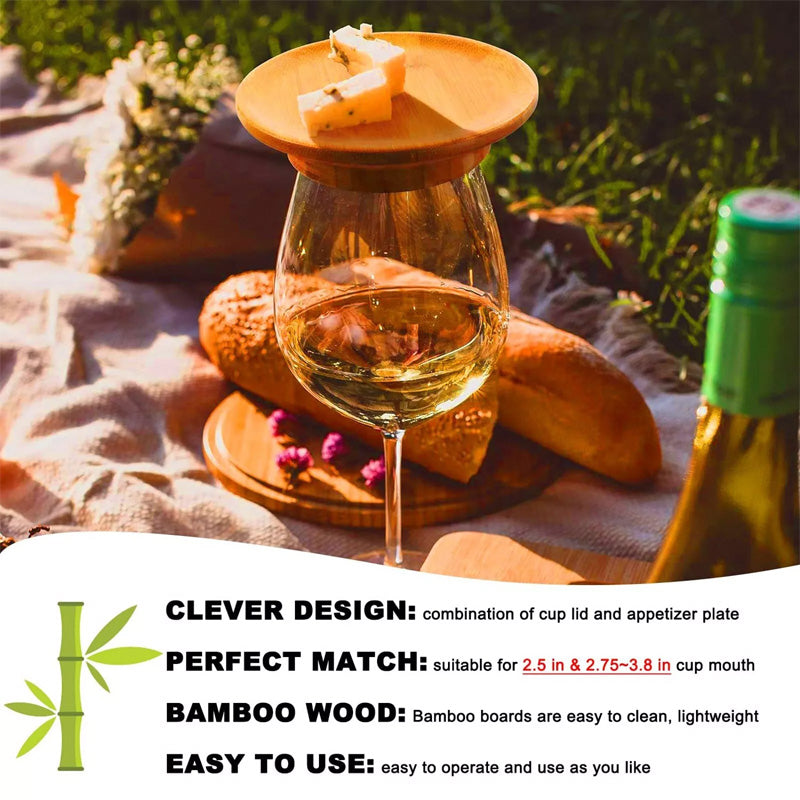 Bamboo Wine Glass Tray