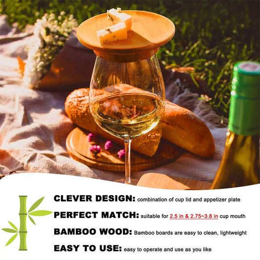 Bamboo Wine Glass Tray