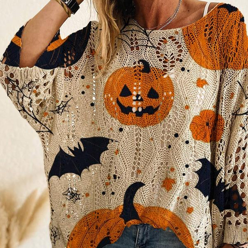 Halloween Crochet Pumpkin Sweater