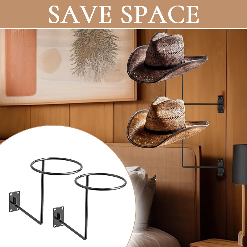 Wall-Mounted Metal Hat Rack
