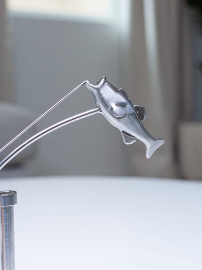 Kinetic Fisherman Sculpture