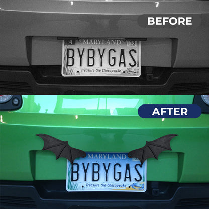 Halloween License Plate Bat Wings Decoration