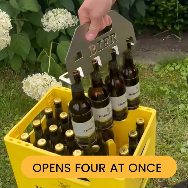The Quad Beer Opener & Carrier