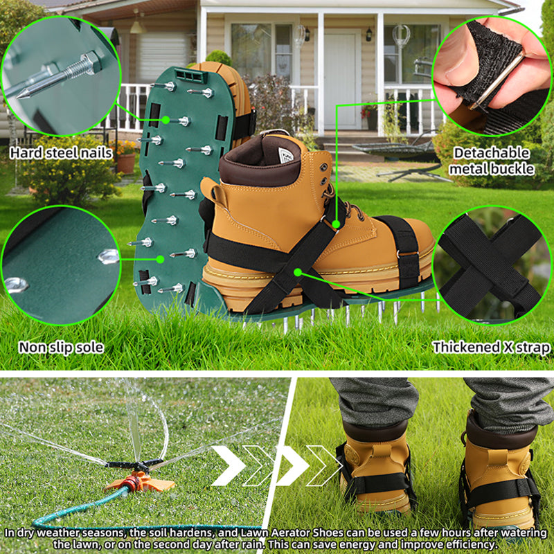🌱 Lawn Aerator Shoes - To Loosen The Grass