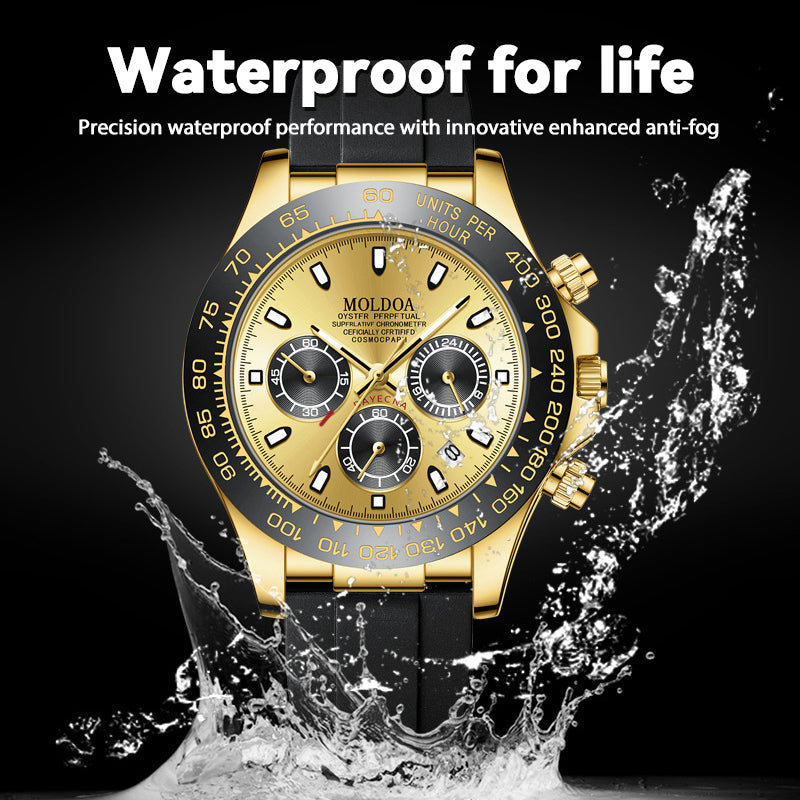 Multifunction Diamond Luminous Waterproof Silicone Wrist Watches