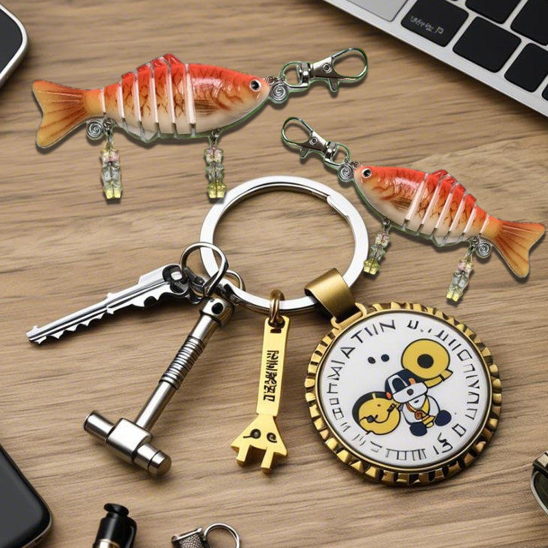 Fishing Bait Keychain