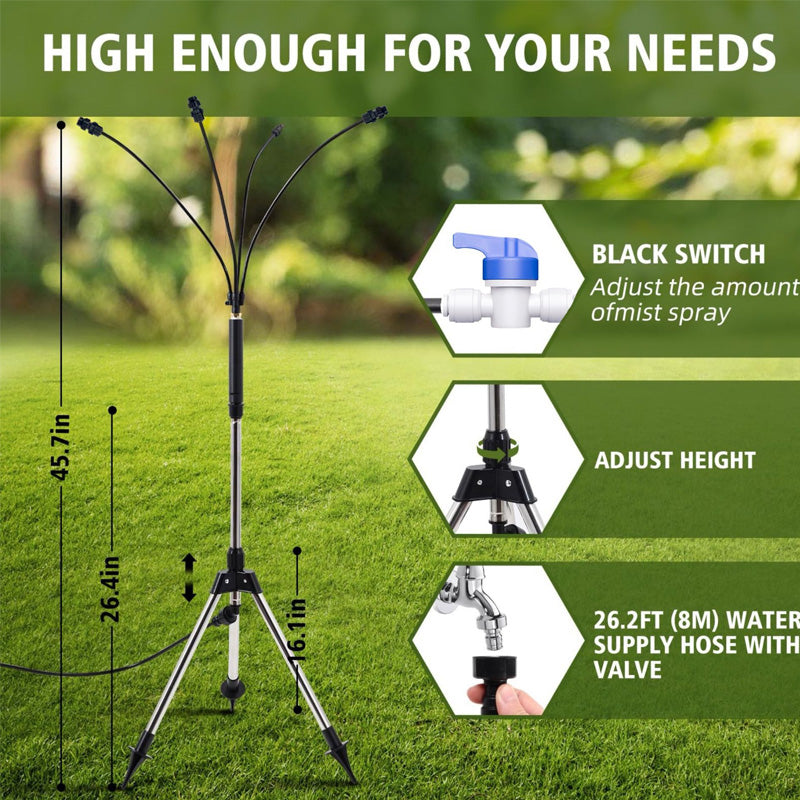 Outdoor Courtyard Cooling Mist Set