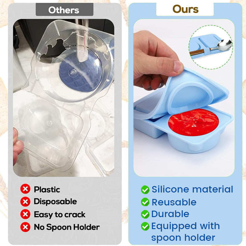 Silicone Compartment Lunch Box