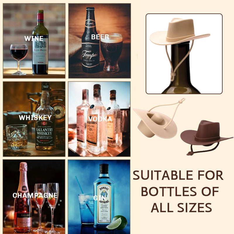 Creative Cowboy Hat Wine Bottle Stopper