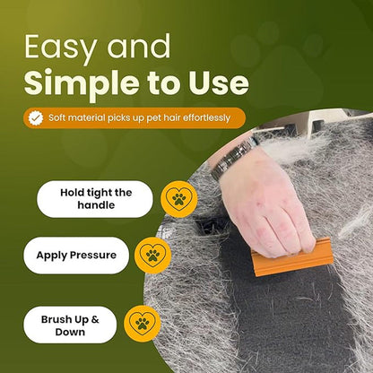 Hand-held Pet Hair Scraper
