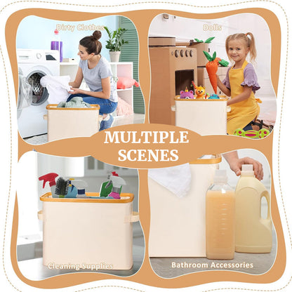 Fabric Paper Towel Roll Storage Basket