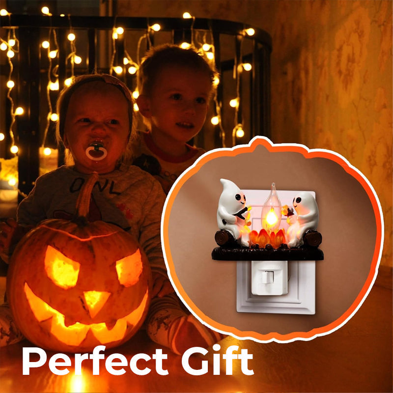 Spooky and Cute Bonfire Ghost Night Light